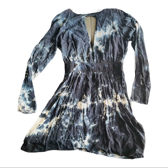 Blu moon tie dye high low mini dress - Picture 5 of 7